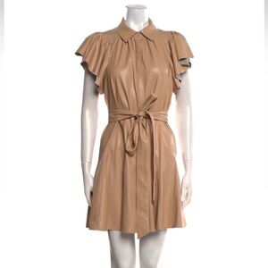 Alice + Olivia Faux Leather Dress 🔥
